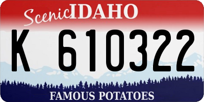 ID license plate K610322