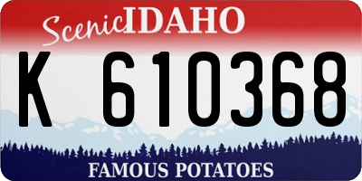 ID license plate K610368