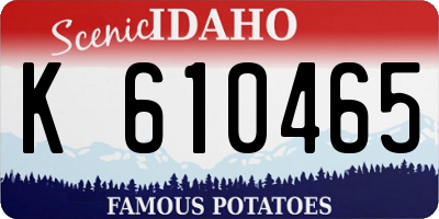 ID license plate K610465