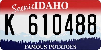 ID license plate K610488