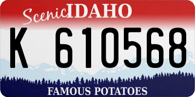 ID license plate K610568