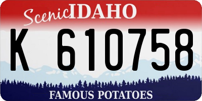 ID license plate K610758