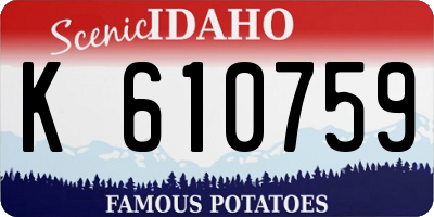 ID license plate K610759