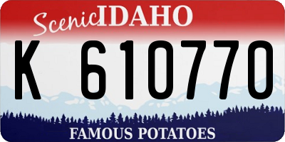 ID license plate K610770