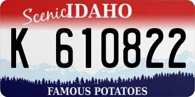 ID license plate K610822