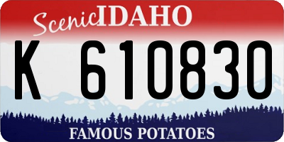 ID license plate K610830