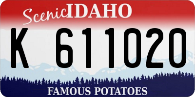 ID license plate K611020
