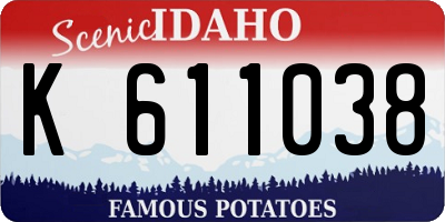 ID license plate K611038