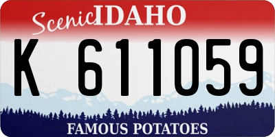 ID license plate K611059