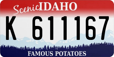 ID license plate K611167
