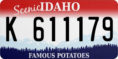 ID license plate K611179