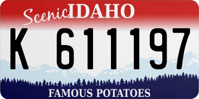 ID license plate K611197