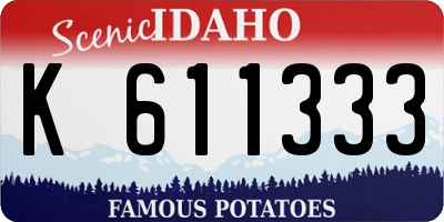 ID license plate K611333