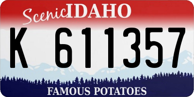 ID license plate K611357