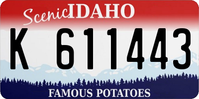 ID license plate K611443