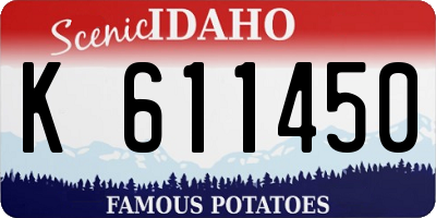 ID license plate K611450