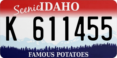 ID license plate K611455
