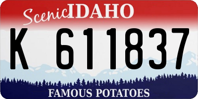 ID license plate K611837