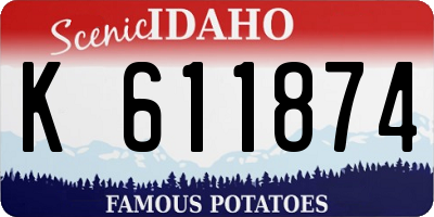 ID license plate K611874
