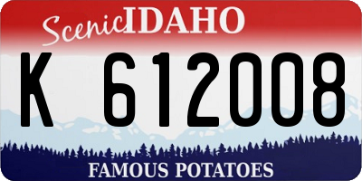 ID license plate K612008
