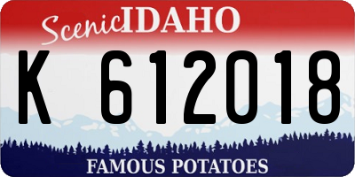 ID license plate K612018
