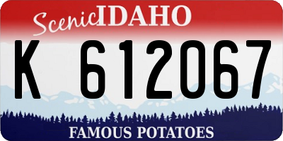 ID license plate K612067