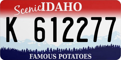 ID license plate K612277