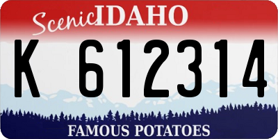 ID license plate K612314