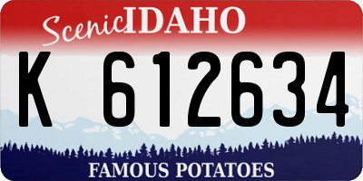 ID license plate K612634