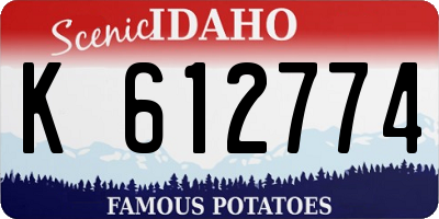 ID license plate K612774