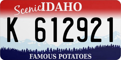 ID license plate K612921
