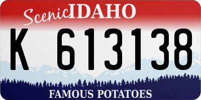 ID license plate K613138