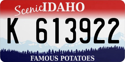 ID license plate K613922