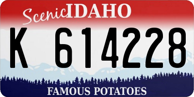 ID license plate K614228
