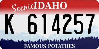 ID license plate K614257