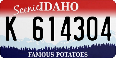 ID license plate K614304
