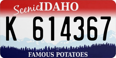 ID license plate K614367