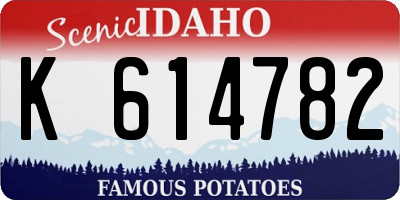 ID license plate K614782