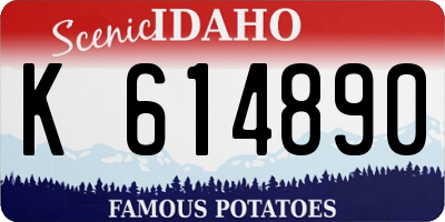 ID license plate K614890
