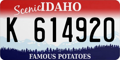 ID license plate K614920