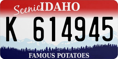 ID license plate K614945