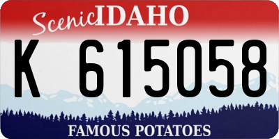 ID license plate K615058