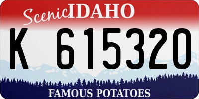 ID license plate K615320