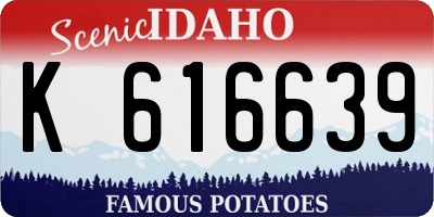 ID license plate K616639