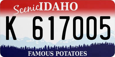 ID license plate K617005