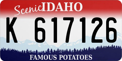 ID license plate K617126