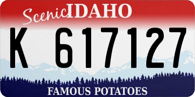 ID license plate K617127