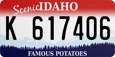 ID license plate K617406