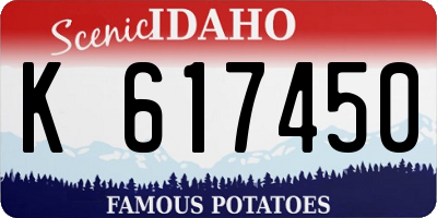ID license plate K617450