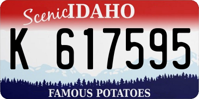 ID license plate K617595
